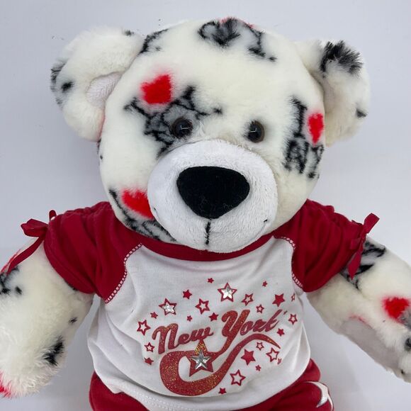 Build A Bear Plush BABW I Love ❤️ Heart NY New York Stuffed White W/ Clothes 16” - Picture 1 of 9